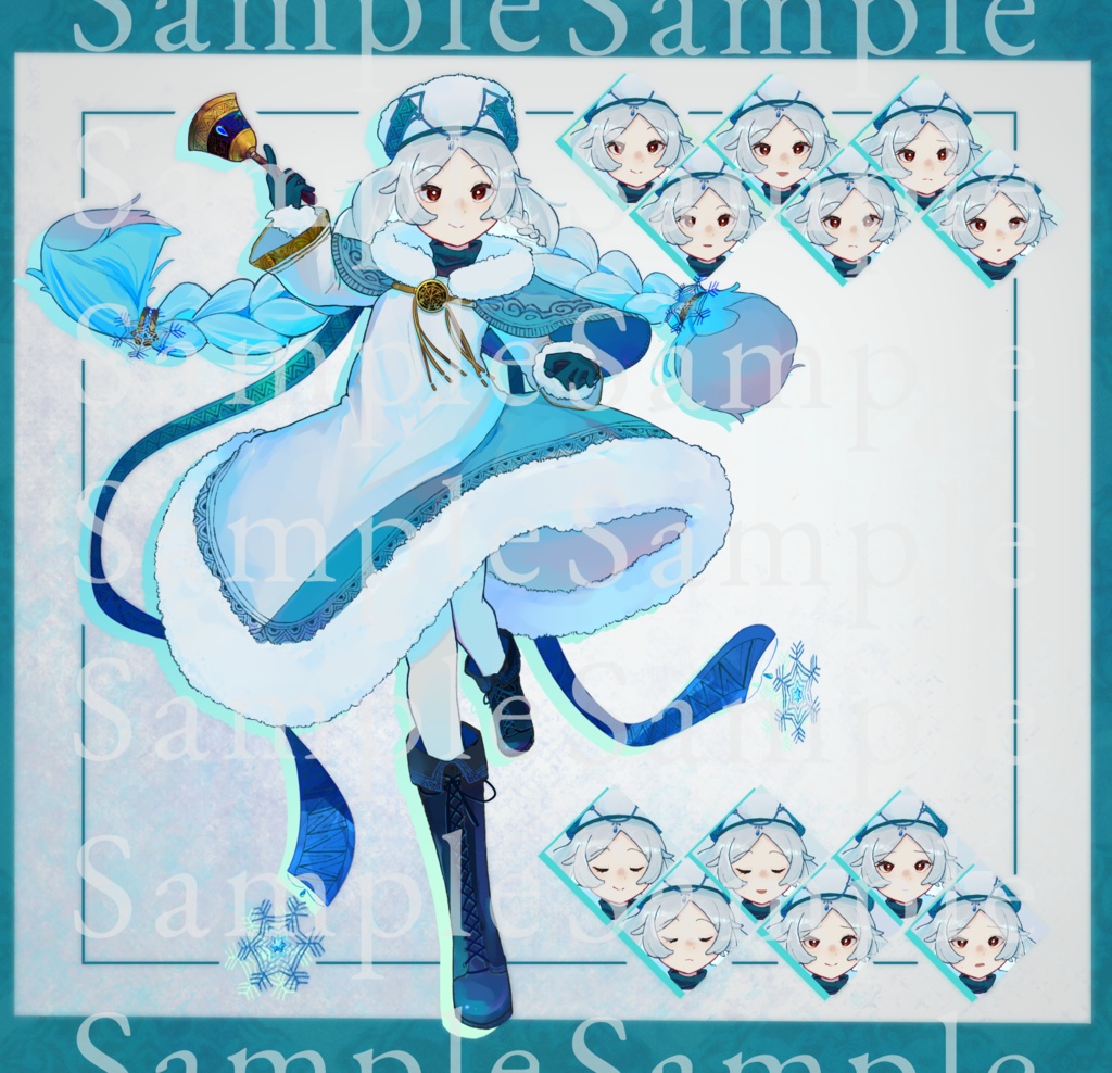 【ゆきんこ少女】表情差分12種