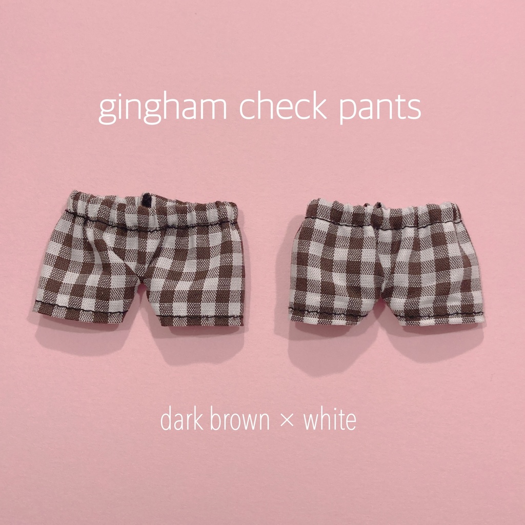 gingham check pants