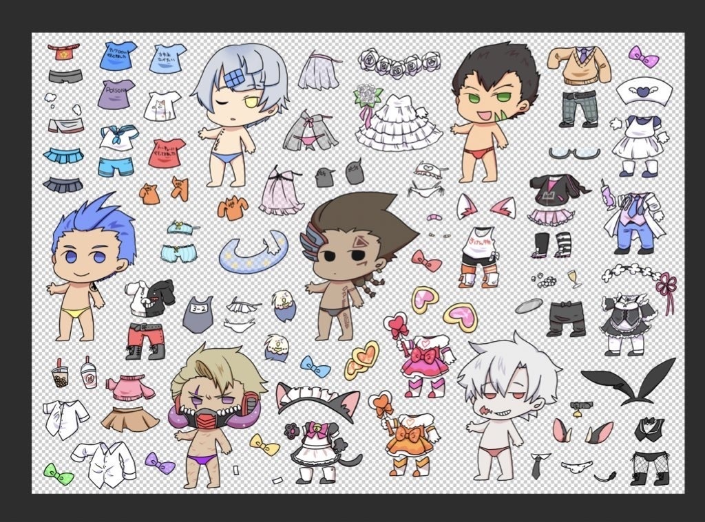 着せ替え男子ヒーローズ シール