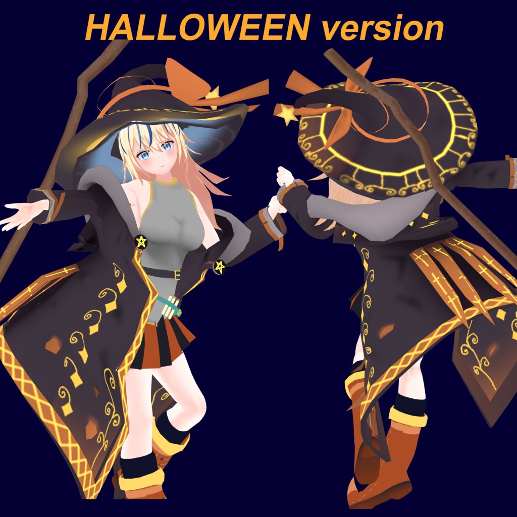 魔女クロメア-veriosn2- 【VRM形式オリジナル3Dモデル】