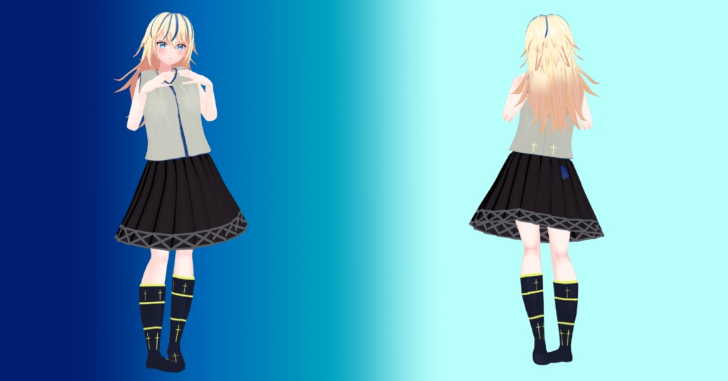 魔女クロメア-veriosn2- 【VRM形式オリジナル3Dモデル】