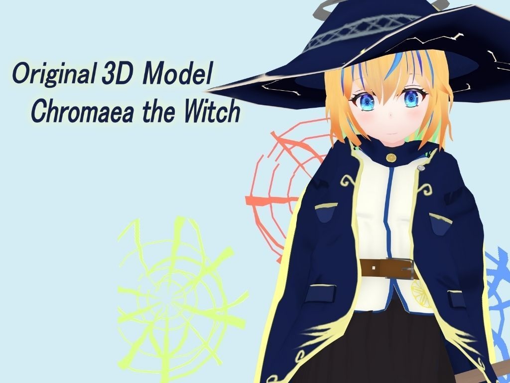 魔女クロメア-veriosn2- 【VRM形式オリジナル3Dモデル】