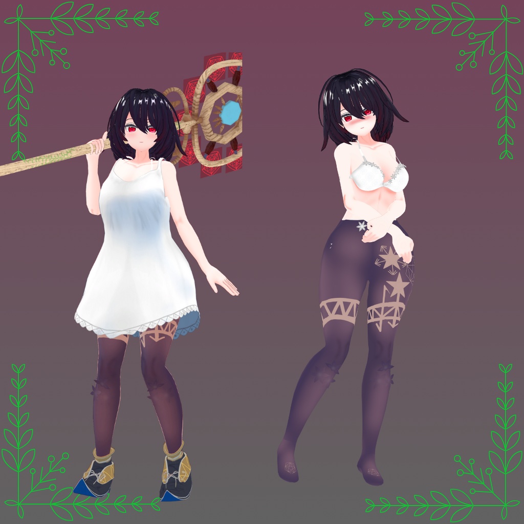 オリジナル3Dモデル「魔女アンナ・ハウト」