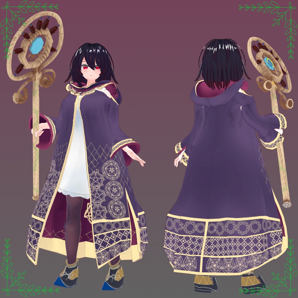 オリジナル3Dモデル「魔女アンナ・ハウト」