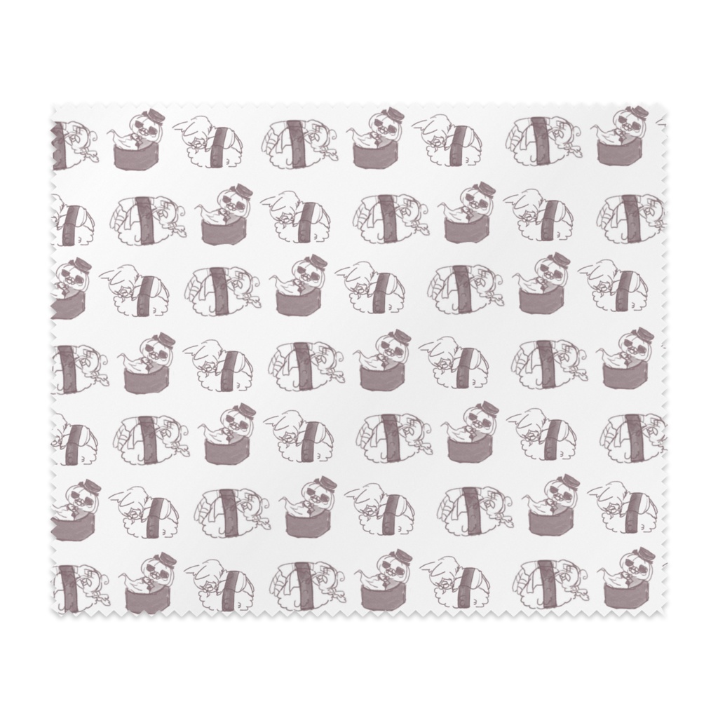 ゆかいなおともだち寿司めがねふき