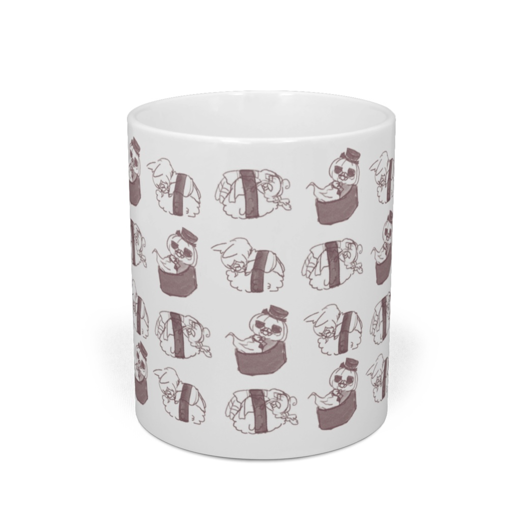 ゆかいなお友達寿司マグカップ