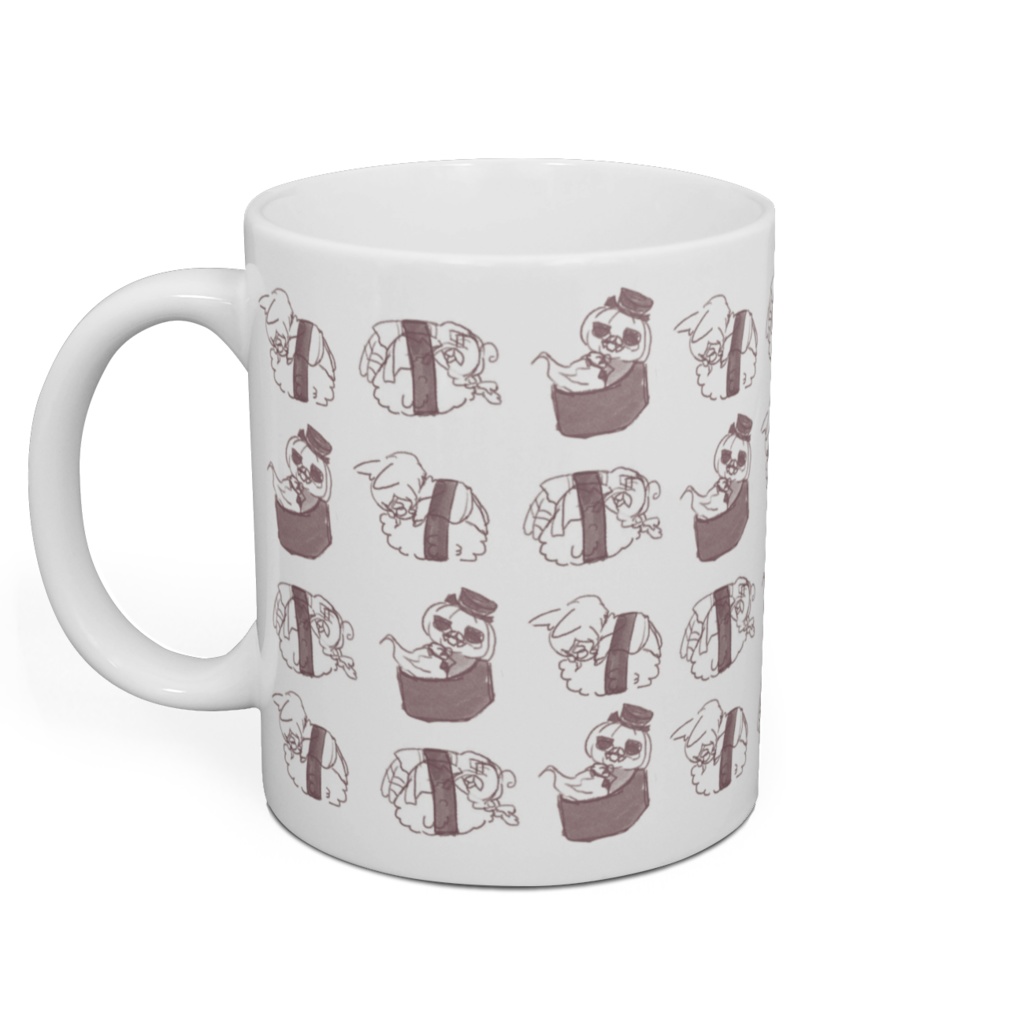 ゆかいなお友達寿司マグカップ