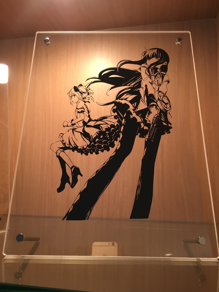 切り絵「空間に描き出す魔法少女まどかマギカ 02 暁美ほむら」