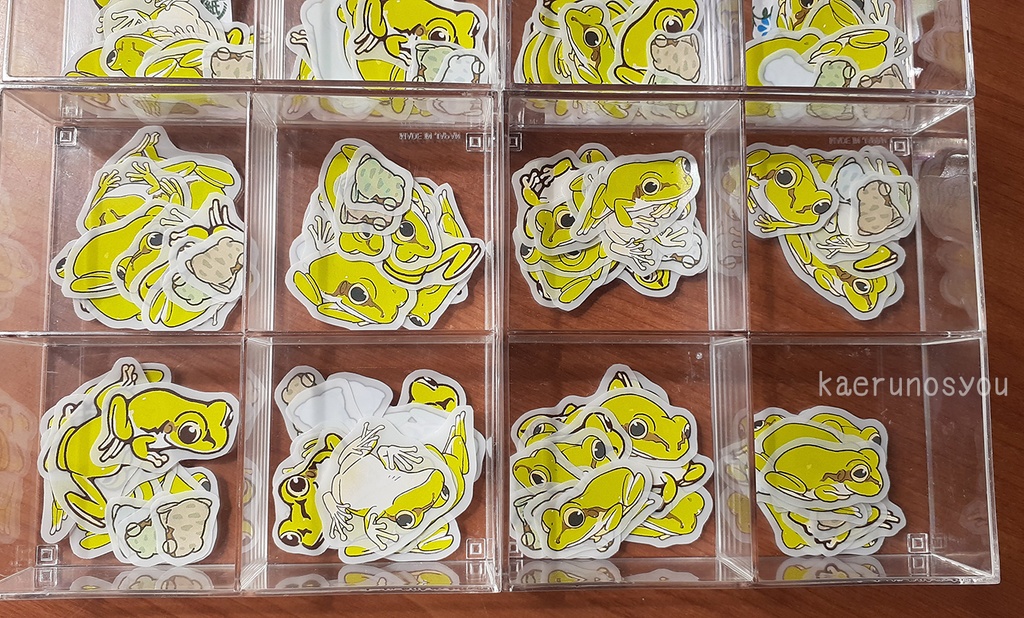 アマガエルをふやせるシール(ver2)