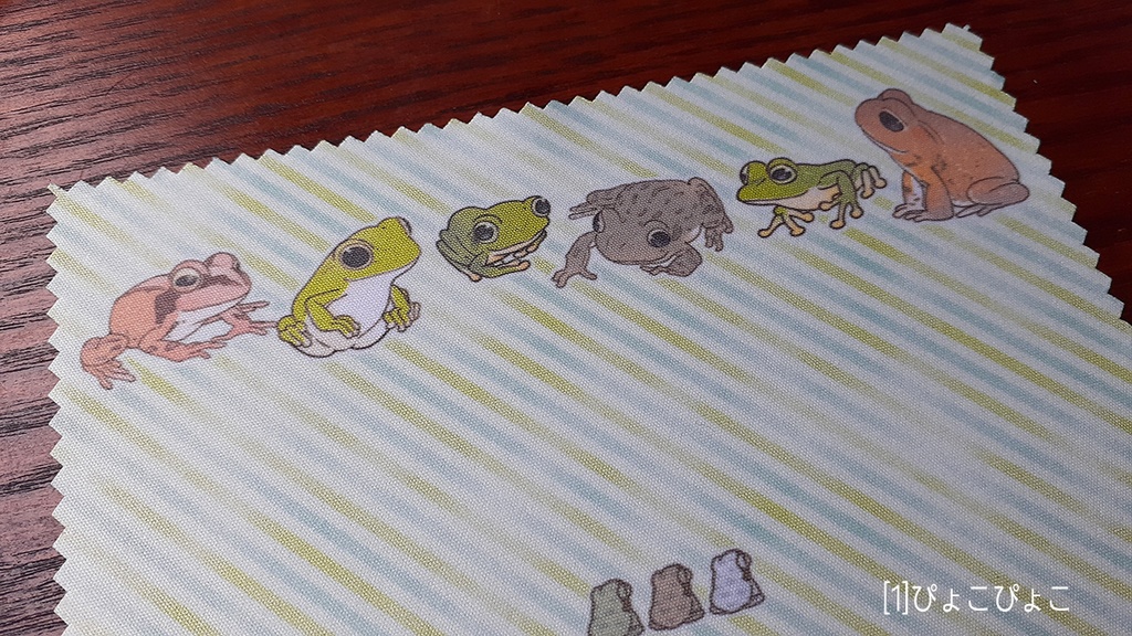 メガネ拭き3 カエルと植物2