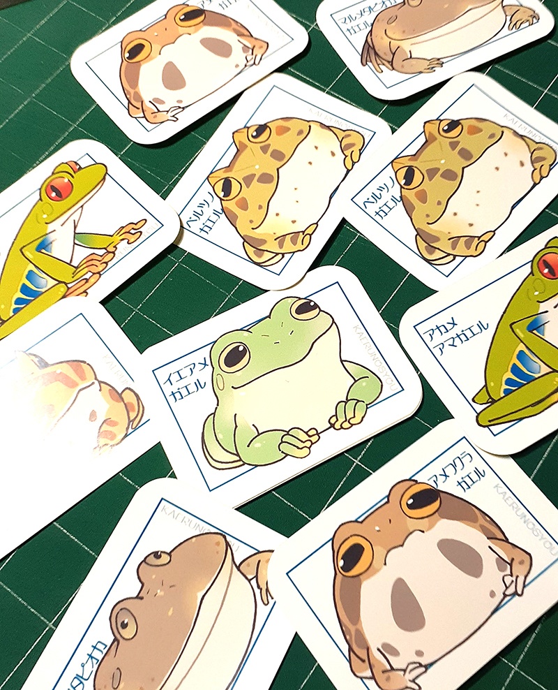 ステッカー「みんなのカエル」