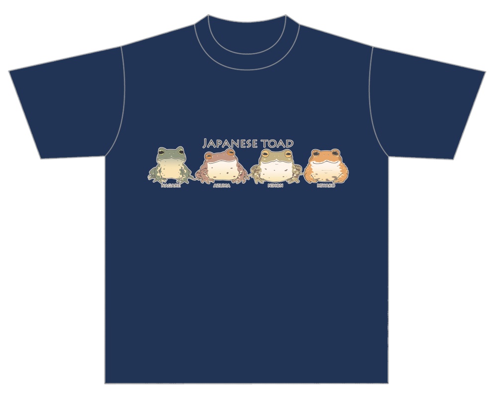Tシャツ-ヒキガエル