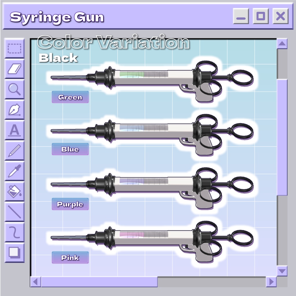 【VRChat想定】Syringe Gun