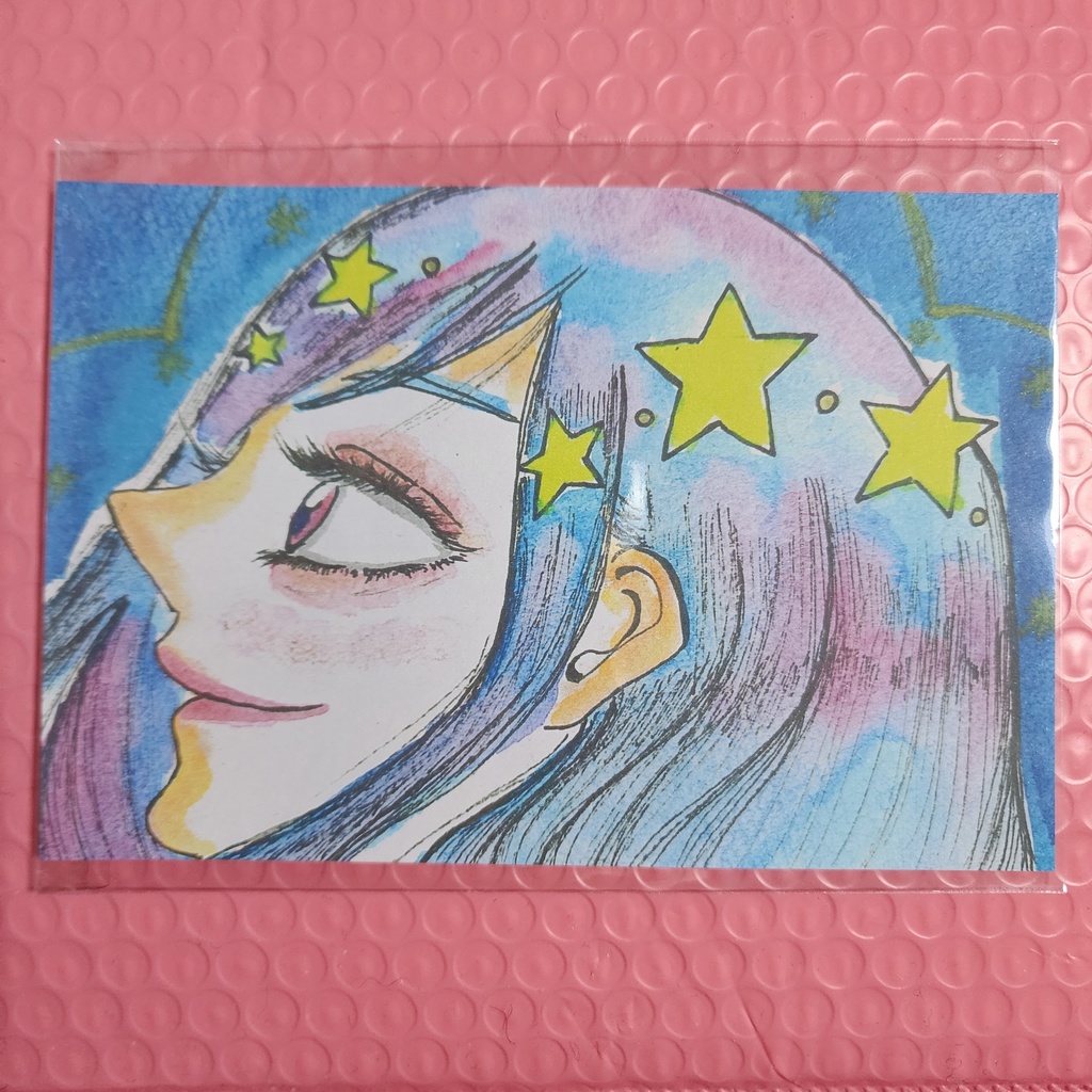 「星降る願いの……。」ポストカード