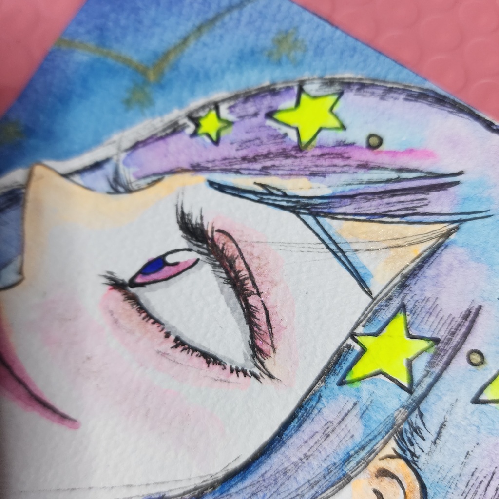 原画「星降る夜の……。」