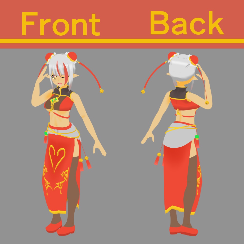 オリジナル3Dモデル 【華鈴 -Karin-】