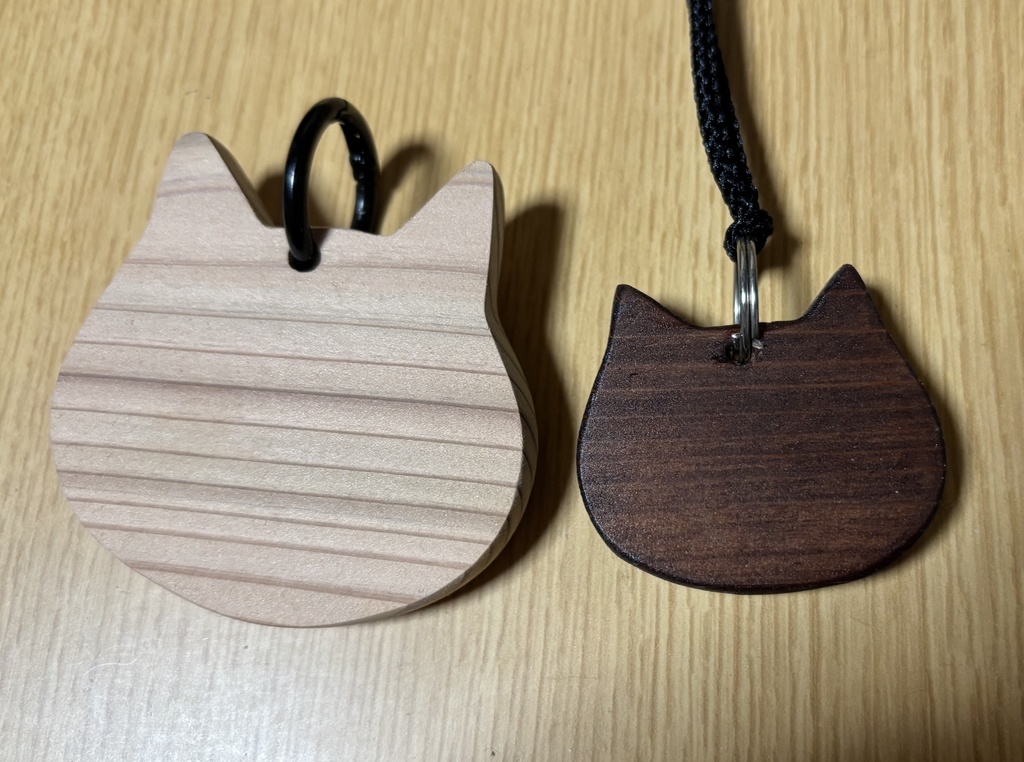 猫型チャーム 白黒セット こーちゃん応援グッズ