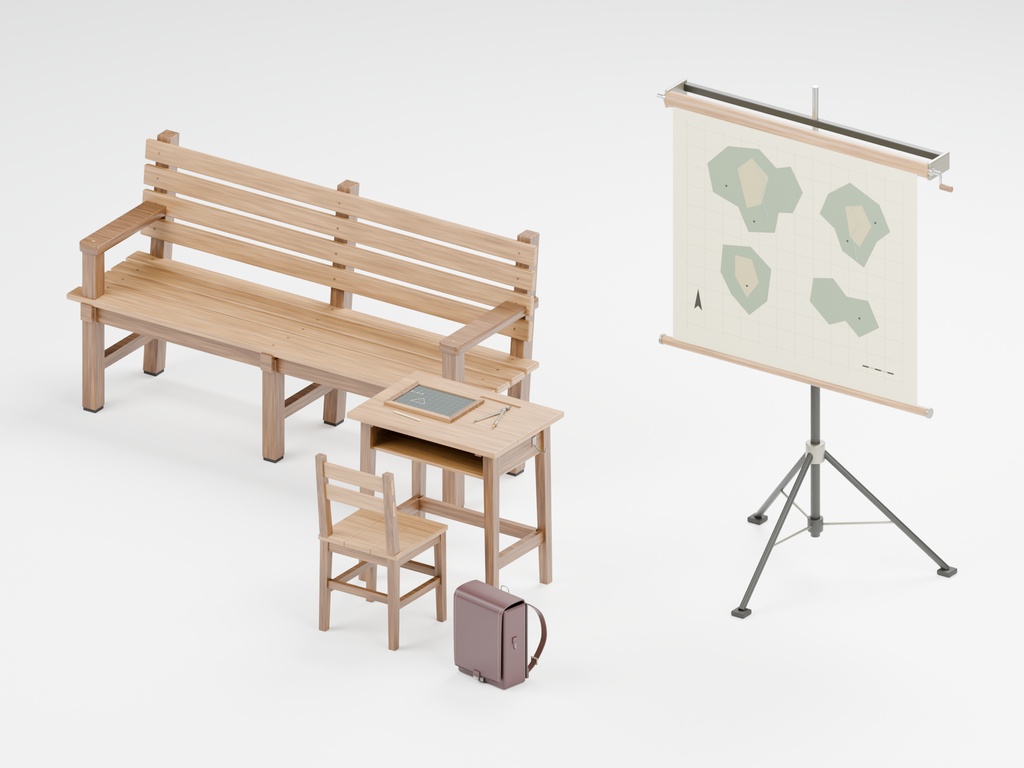 昭和レトロ小物100種類|BLEND・GLB・FBX・Unity Prefab