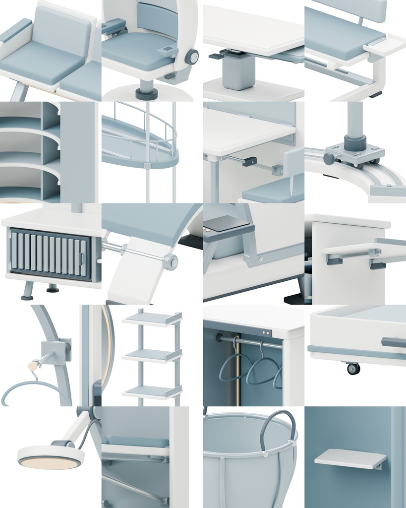 近未来の部屋100種類|BLEND・GLB・FBX・Unity Prefab