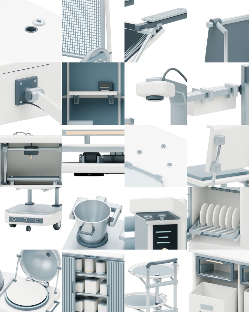近未来の部屋100種類|BLEND・GLB・FBX・Unity Prefab