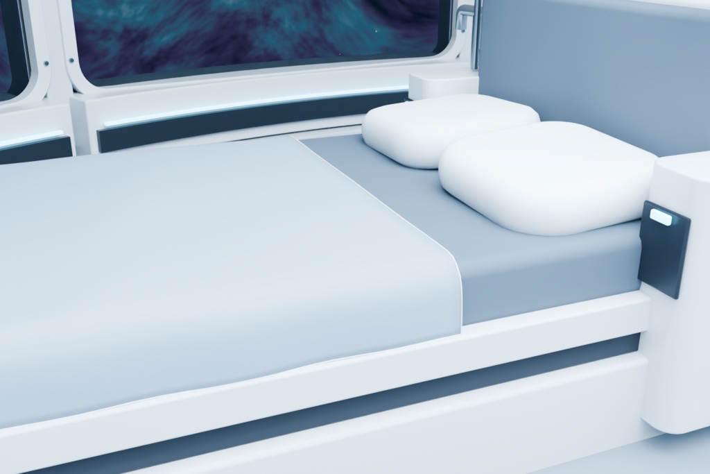 観測宇宙船 ASTER|BLEND・FBX・GLB・Unity【3D背景素材】