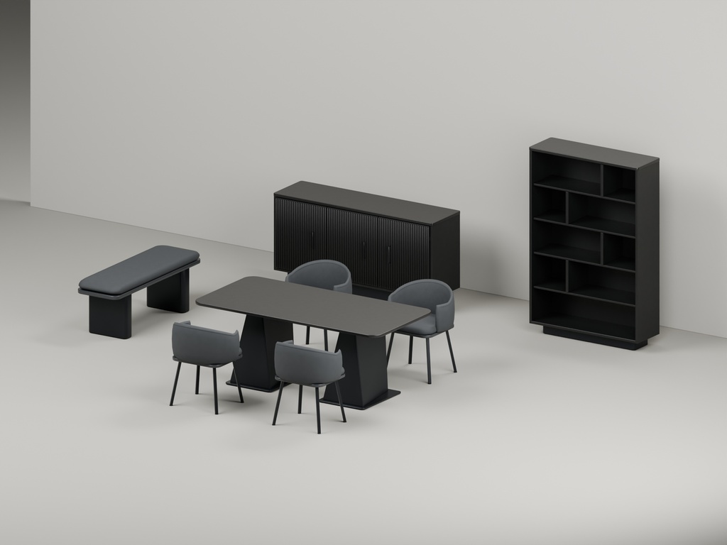 モノトーンモダン家具36点|BLEND・FBX・GLB・Unity・VRC向け家具素材