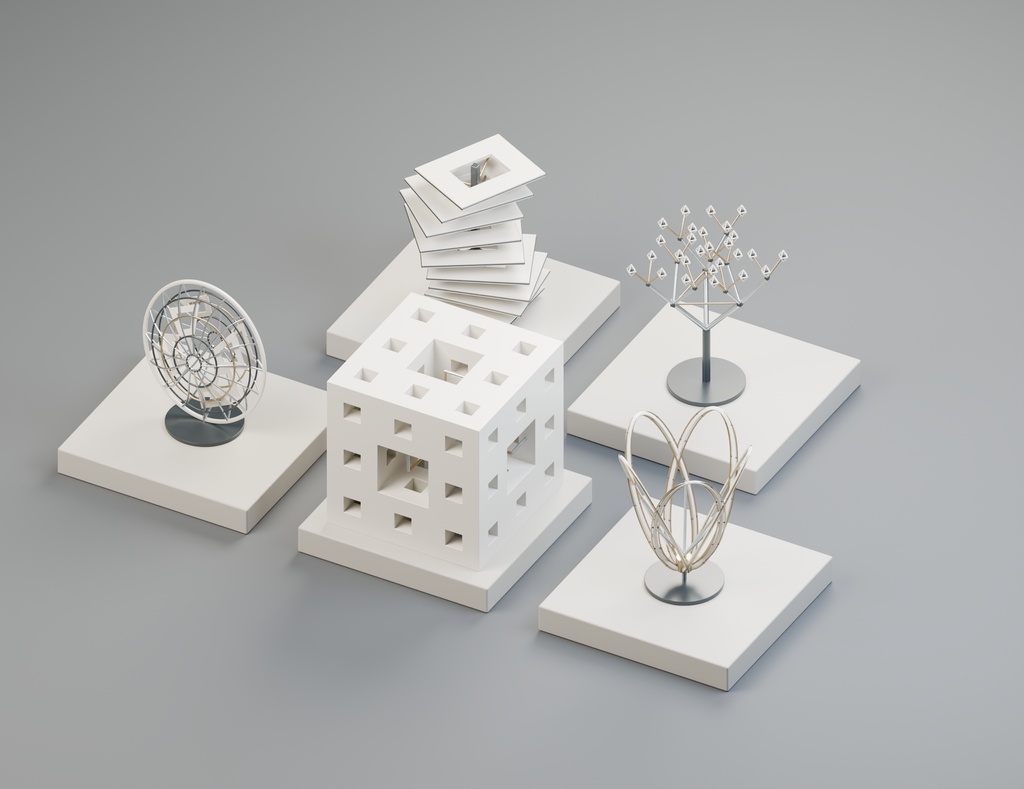 幾何学オブジェクト30点セット|BLEND・FBX・GLB・展示装飾素材
