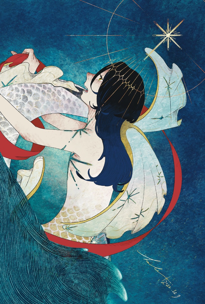 【単品】魚の夢_ポストカード(2絵柄)