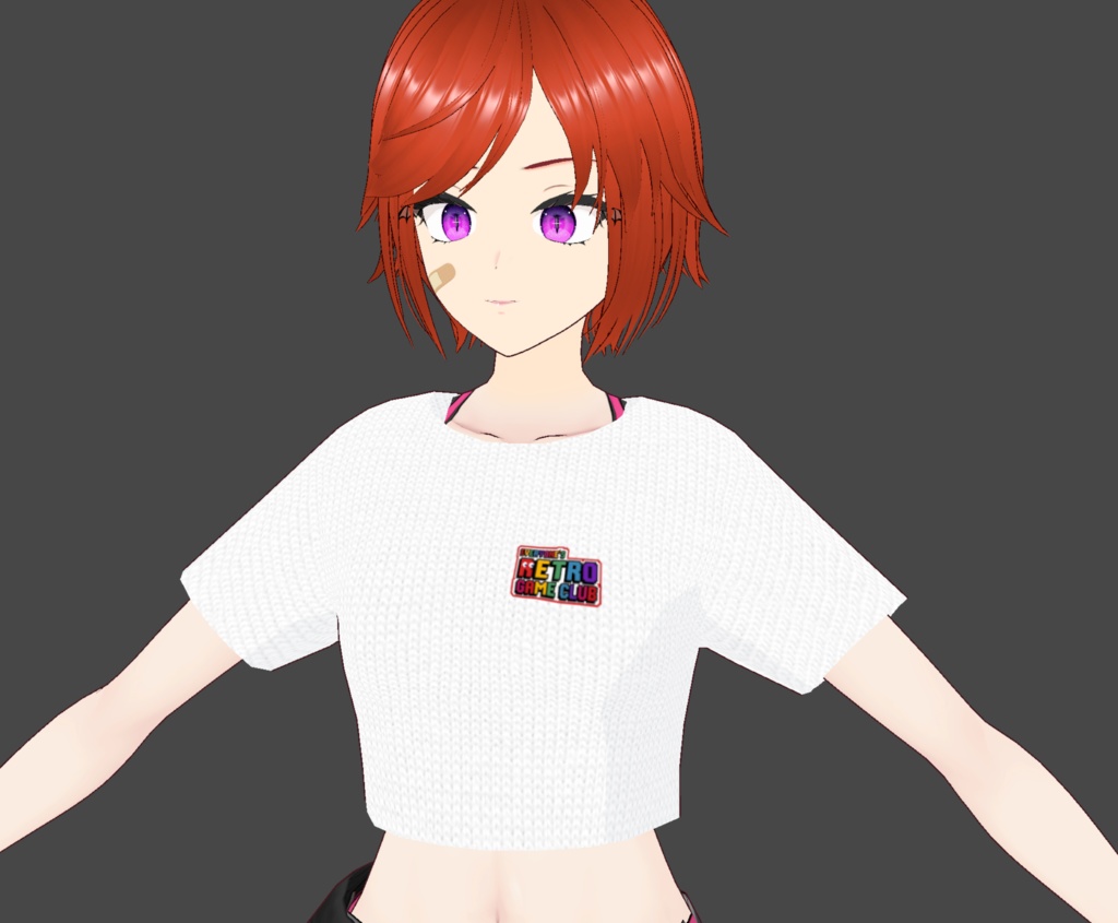 【VROID】春のニットTシャツ