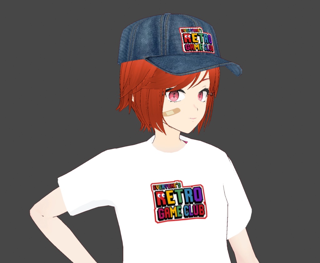 【VROID】デニムキャップ・テクスチャー