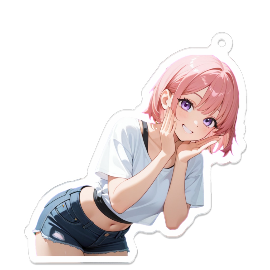 にっこりピンクちゃん アクキー