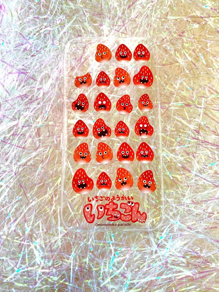 【いちごん】(クリア)iPhoneⅩ、ⅩSケース!