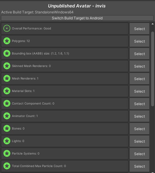 Invis - Invisible VRchat Avatar in Booth