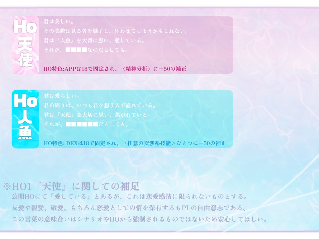 【CoC】藍に謡う黎明