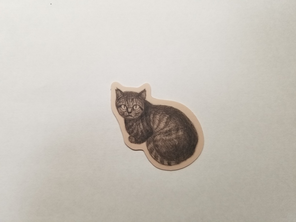 深淵ねこ　シール