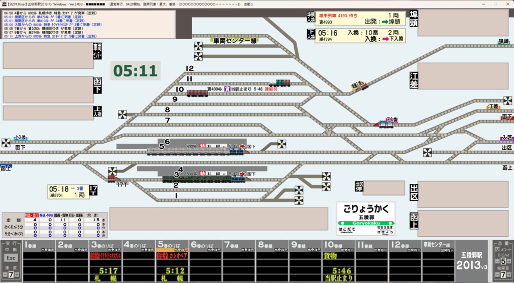 【CD版】五稜郭駅2013V3(「国鉄上野駅1979」用ユーザデータ)