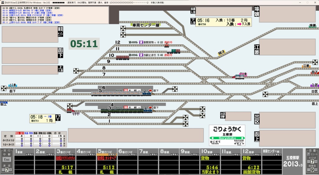 【DL版】五稜郭駅2013V3(「国鉄上野駅1979」用ユーザデータ)