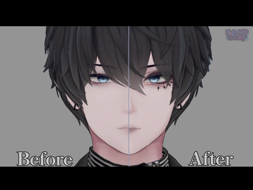 【獏対応】黒闇メイクテクスチャ‐Baku makeup texture-