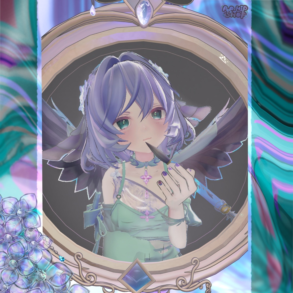 【たゆた対応 Tayuta 】 紫陽花草 color only Eyetexture