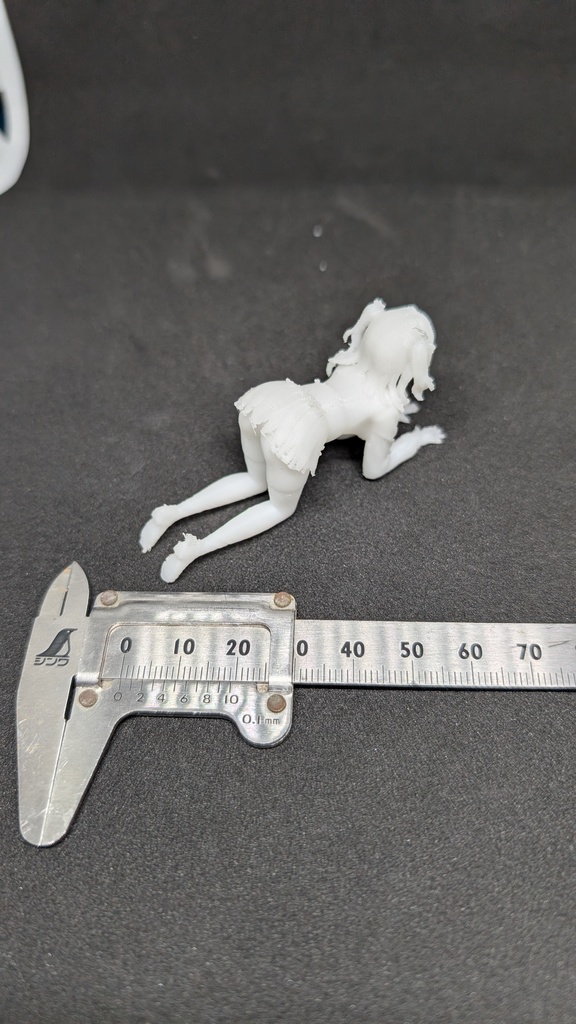 【テスト出力・特別価格】3Dプリント ミニフィギュア スフィンクスポーズ(超柔軟TPE素材)