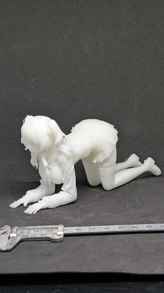 【テスト出力・特別価格】3Dプリント美少女フィギュア スフィンクスポーズ(超柔軟TPE素材)