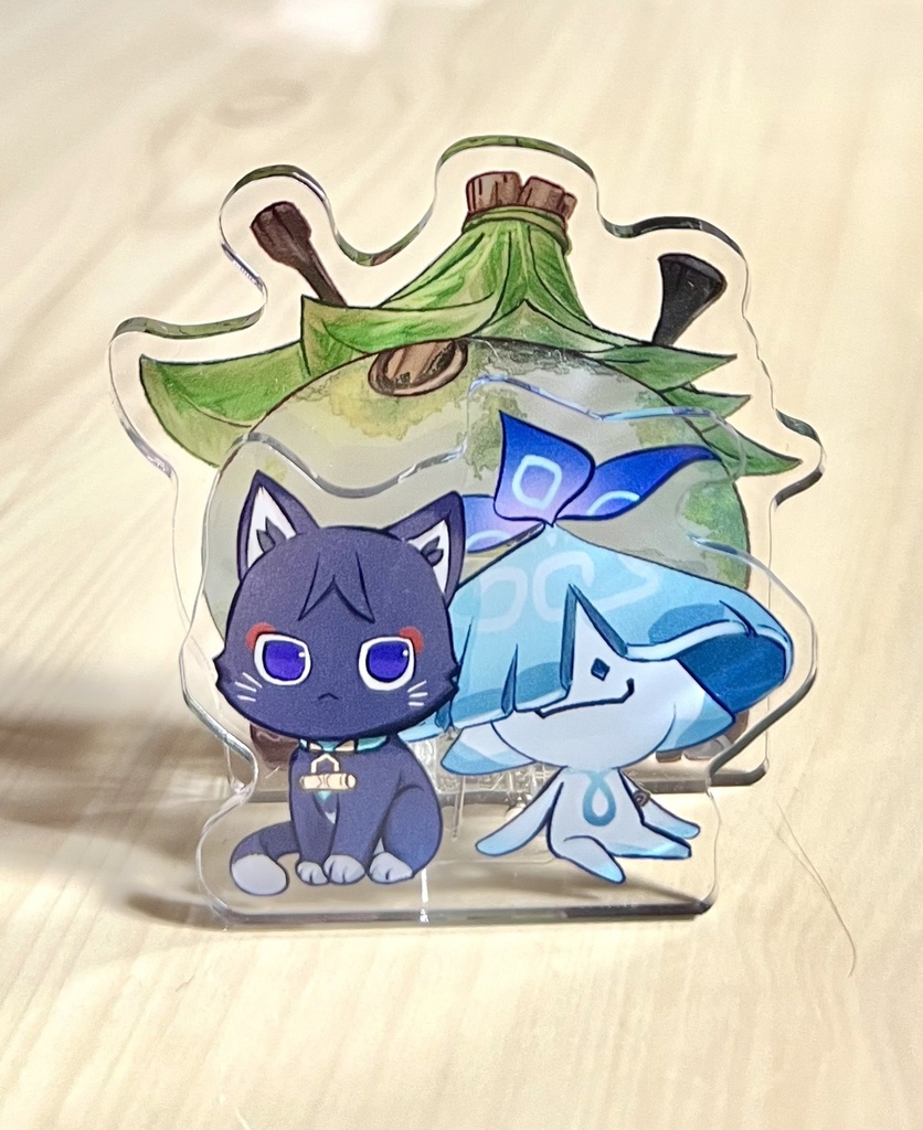 アクリルメモスタンド