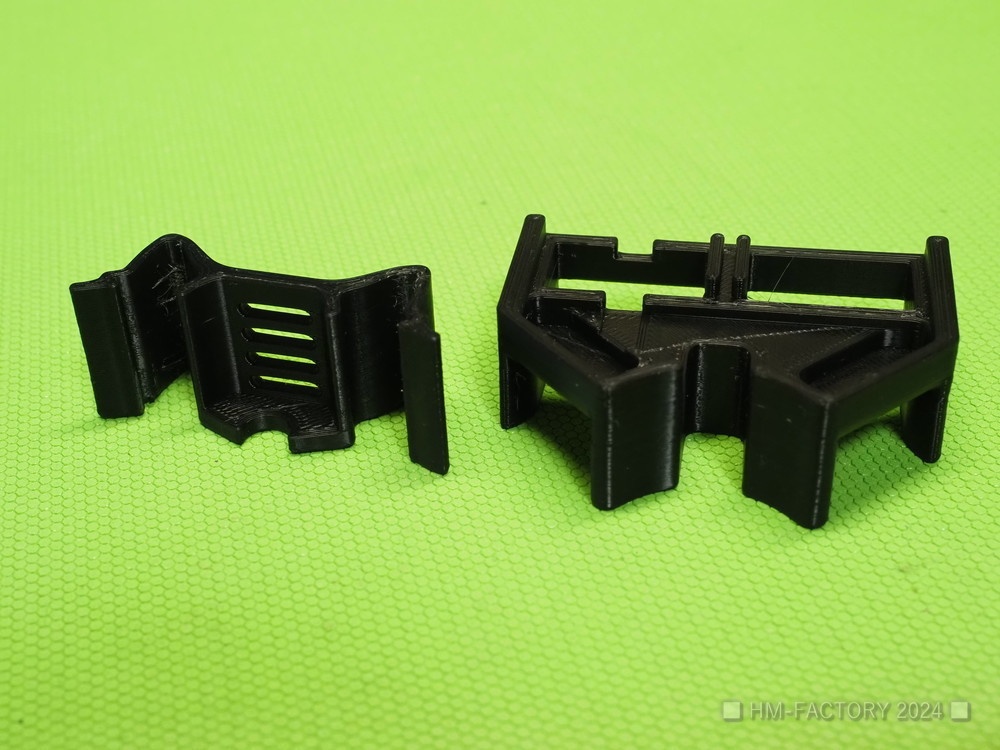 ミニ四駆モーター用 ホルダー&スタンドSET(クーラー無し)【黒 / BLACK】【3DP製】