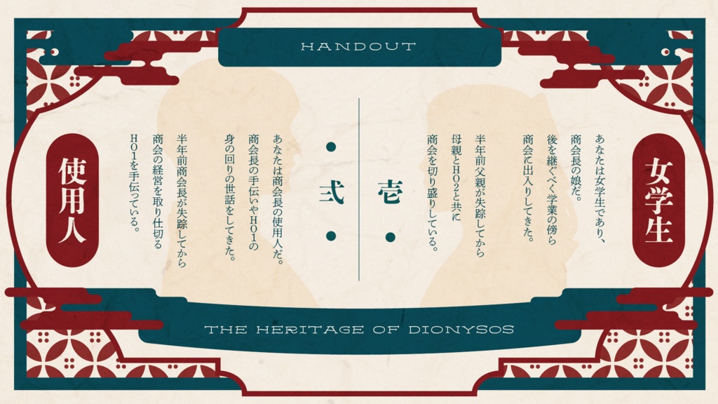 【大正CoC】ディオニュソスの遺産【SPLL:E195134】