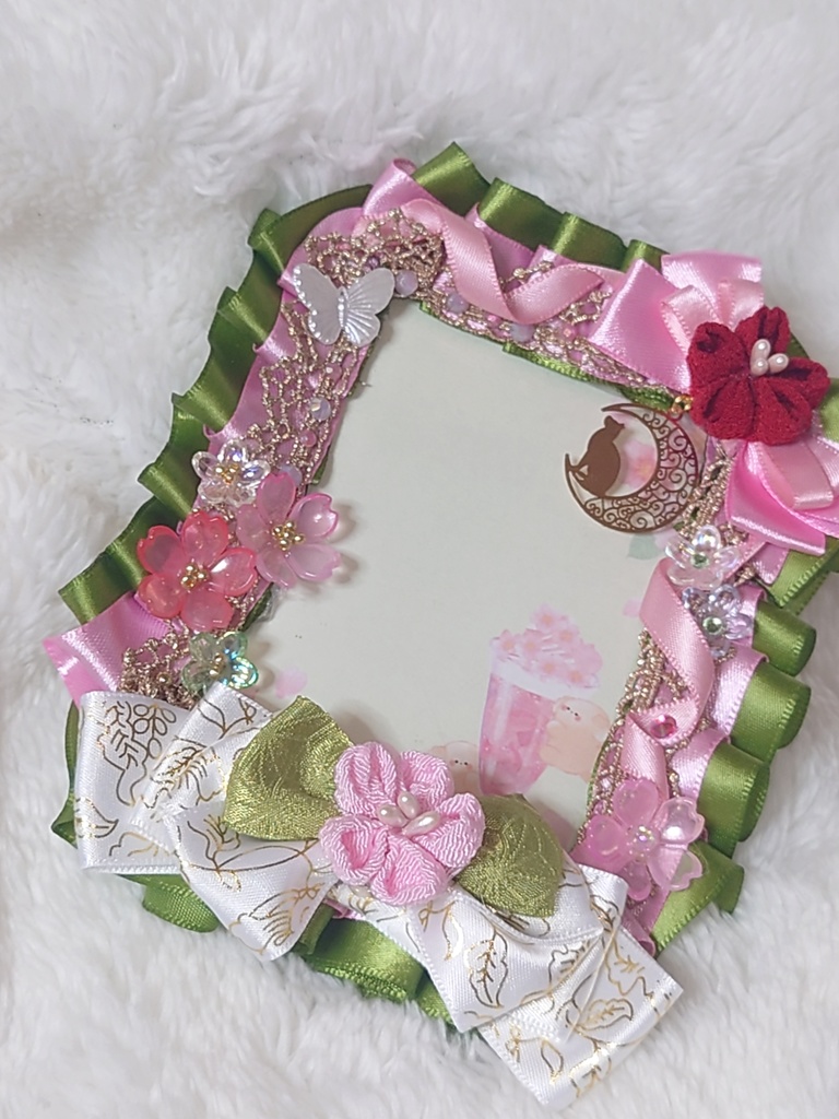 デコカードケース　桜抹茶