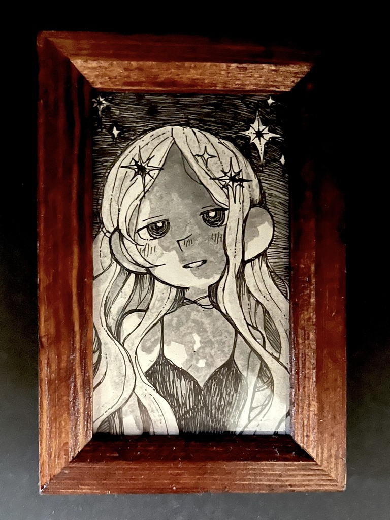 イラスト作品「三日月の魔女」