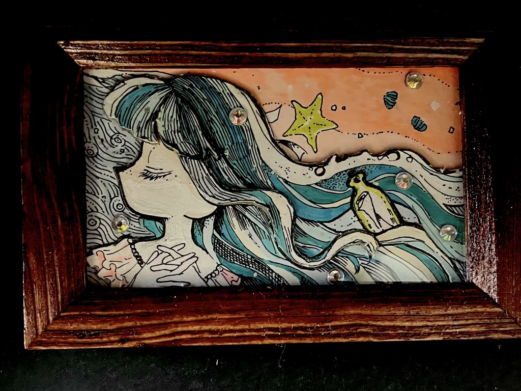 イラスト作品「渚の魔女」