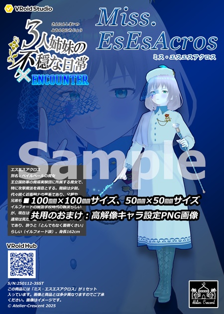 ≪2025年1月新作≫【3人姉妹の不穏な日常】アクリルフィギュア ミス・エスエスアクロス