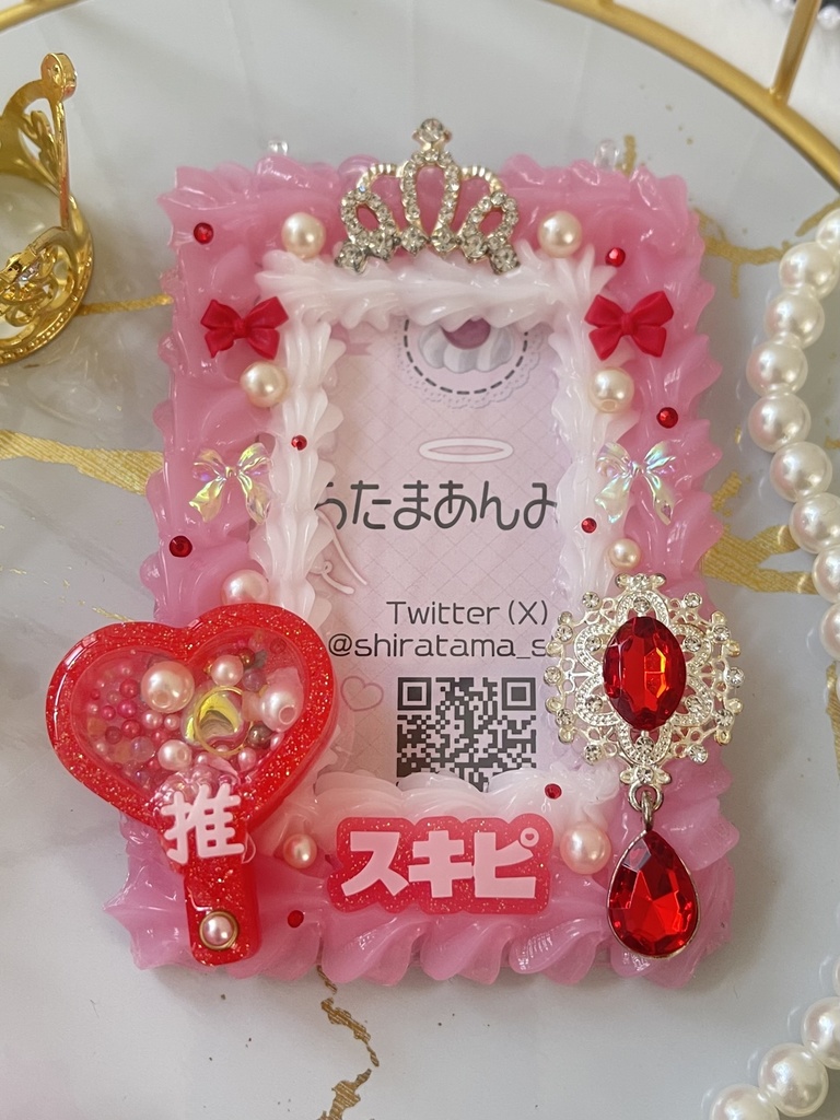 ପଓ*ホイップデコ硬質ケース*ೃ:.✧赤色