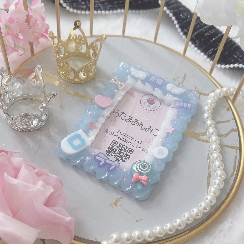 ପଓ*ホイップデコ硬質ケース*ೃ:.✧水色天使